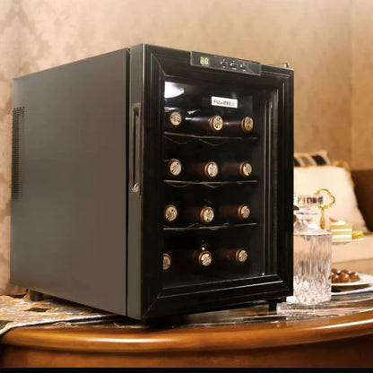 220V Wine Cooler Electronic Thermostat Small Mute Household Beer Cooler Ice Bar 33L Semiconductor Refrigeration Wine Cooler