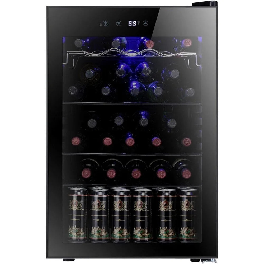 36 Bottle Wine Cooler/Cabinet BeverageRefrigerator Small Mini Wine Cellar Beer Soda Bar Fridge Quiet Operation Compresso